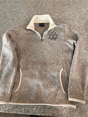 Charles River Apparel Monogram Quarter-Zip Jacket